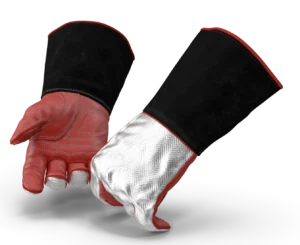 Aluminized Heat Reflective Welding Gloves.H03.2k